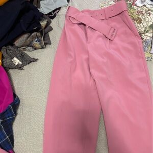 Zara Pink Wide Leg Pants
